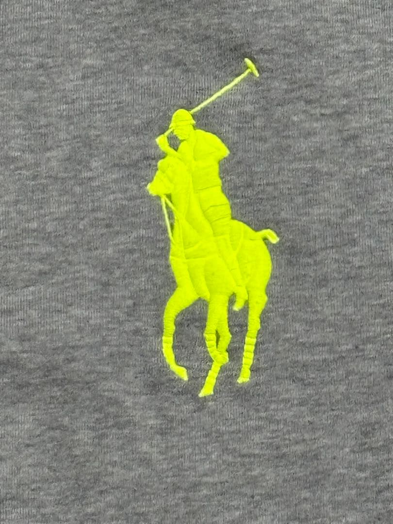 Polo Ralph Lauren ビックポニー パーカー グレー イエロー
