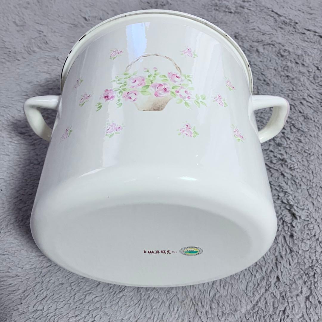 イマン　ローズバスケット　ホーローストッカー