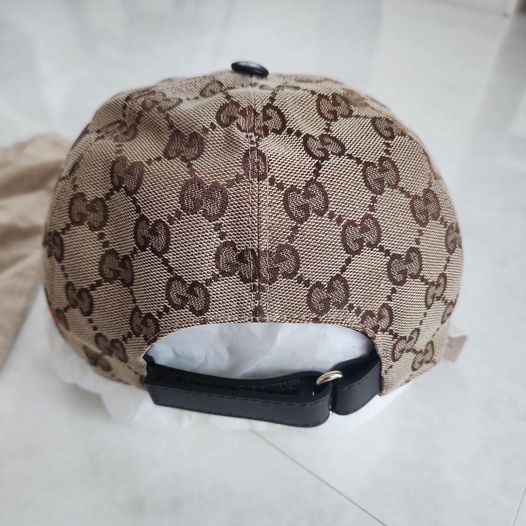 GUCCI GGパターン キャップ ベージュ Mサイズ