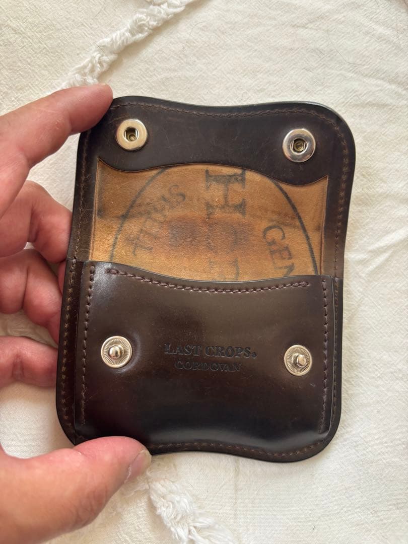 ☆ラストクロップス タング☆シェルコードバン☆スタンプ有り☆ダークコニャック