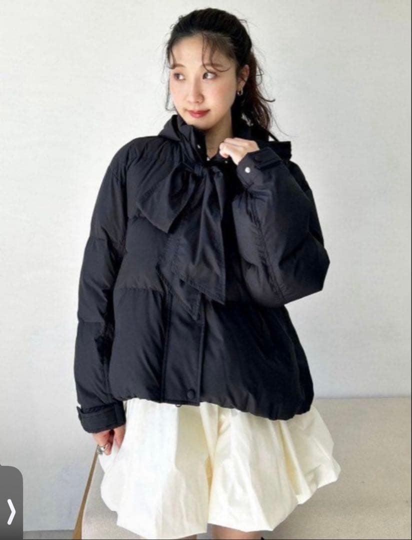 Lily Brown リリーブラウンRecycleリボンダウンジャケット