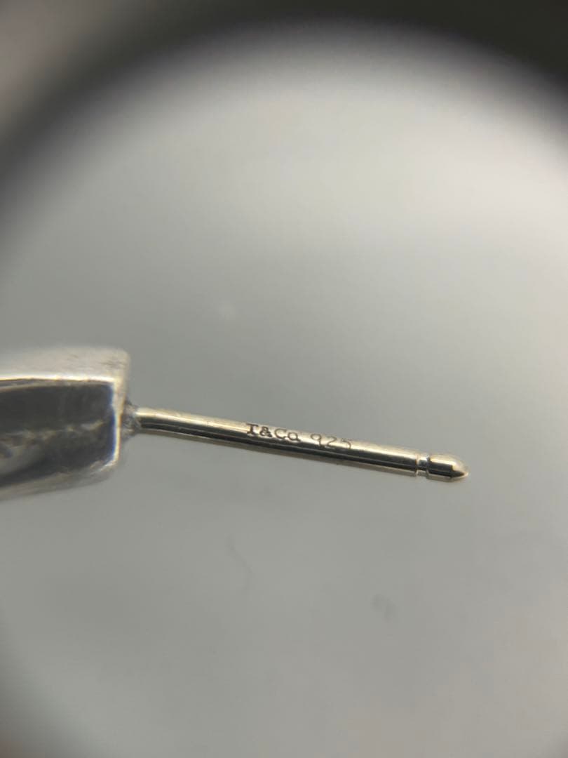 希少　オールドティファニー　TIFFANY ナイフエッジ　フープピアス