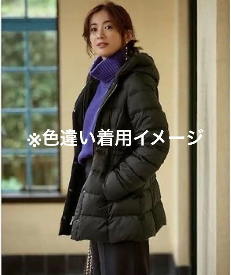 fuu様23区【VERY】洗える シレータフタ ミドル丈 ダウンコート 42