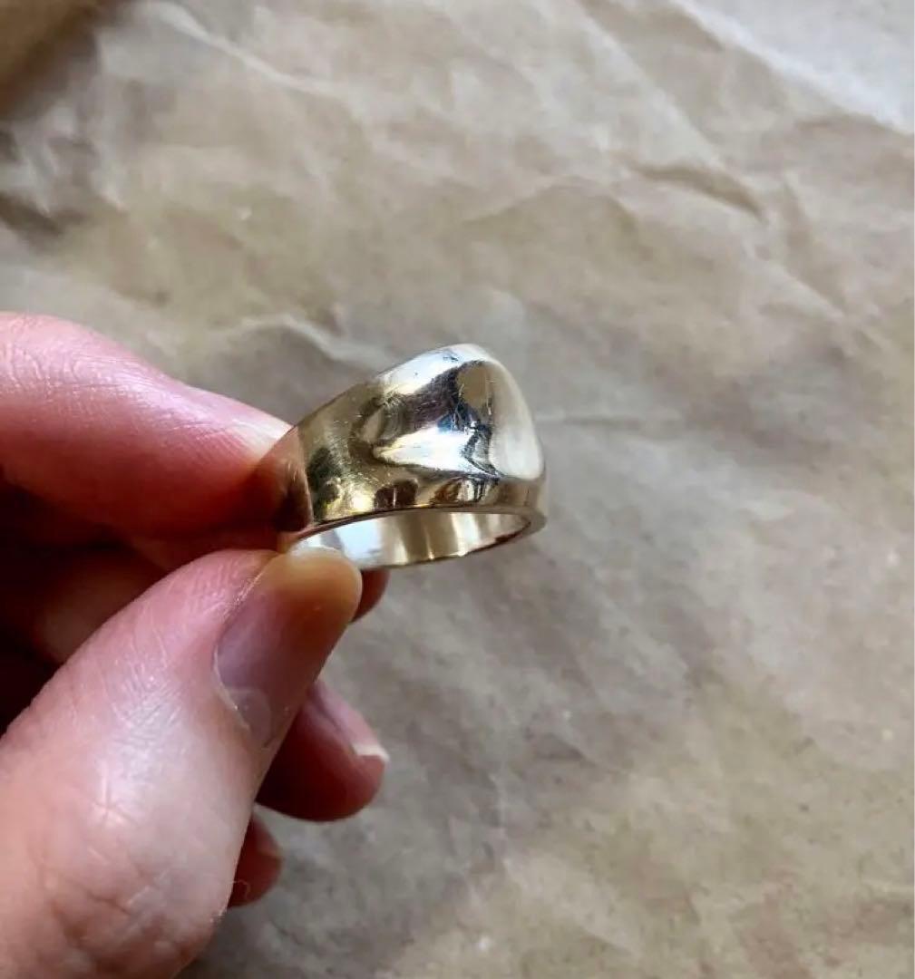 メキシコ製 vintage 925 ピンチ リング 18号程