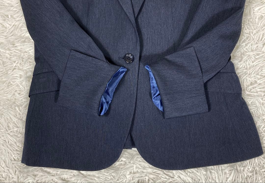 極美品　オリヒカ　セットアップスーツ　ウォッシャブル　ネイビー　XL/Lサイズ