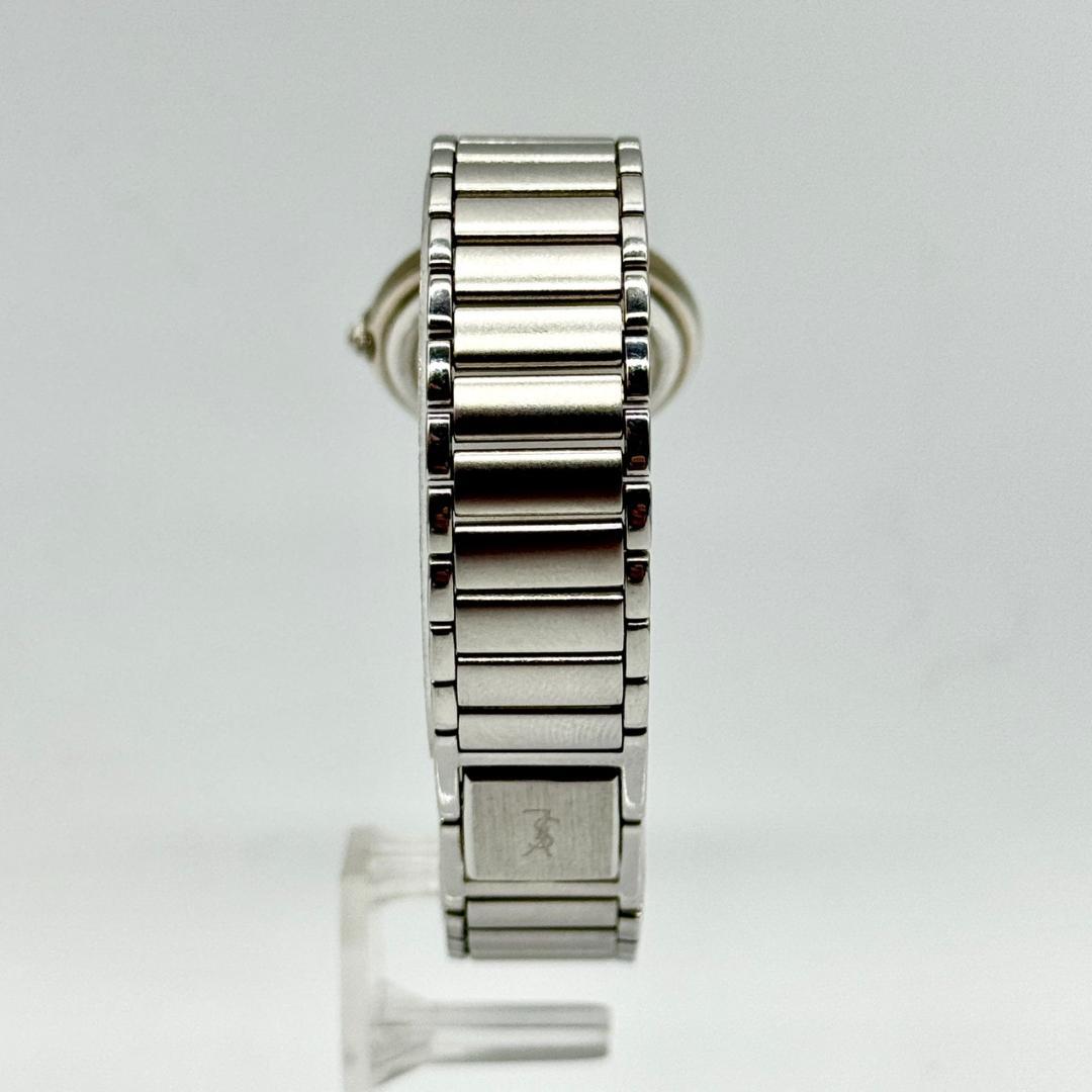 稼働品 YSL イヴサンローラン 腕時計 ベージュ文字盤 クォーツ ２針