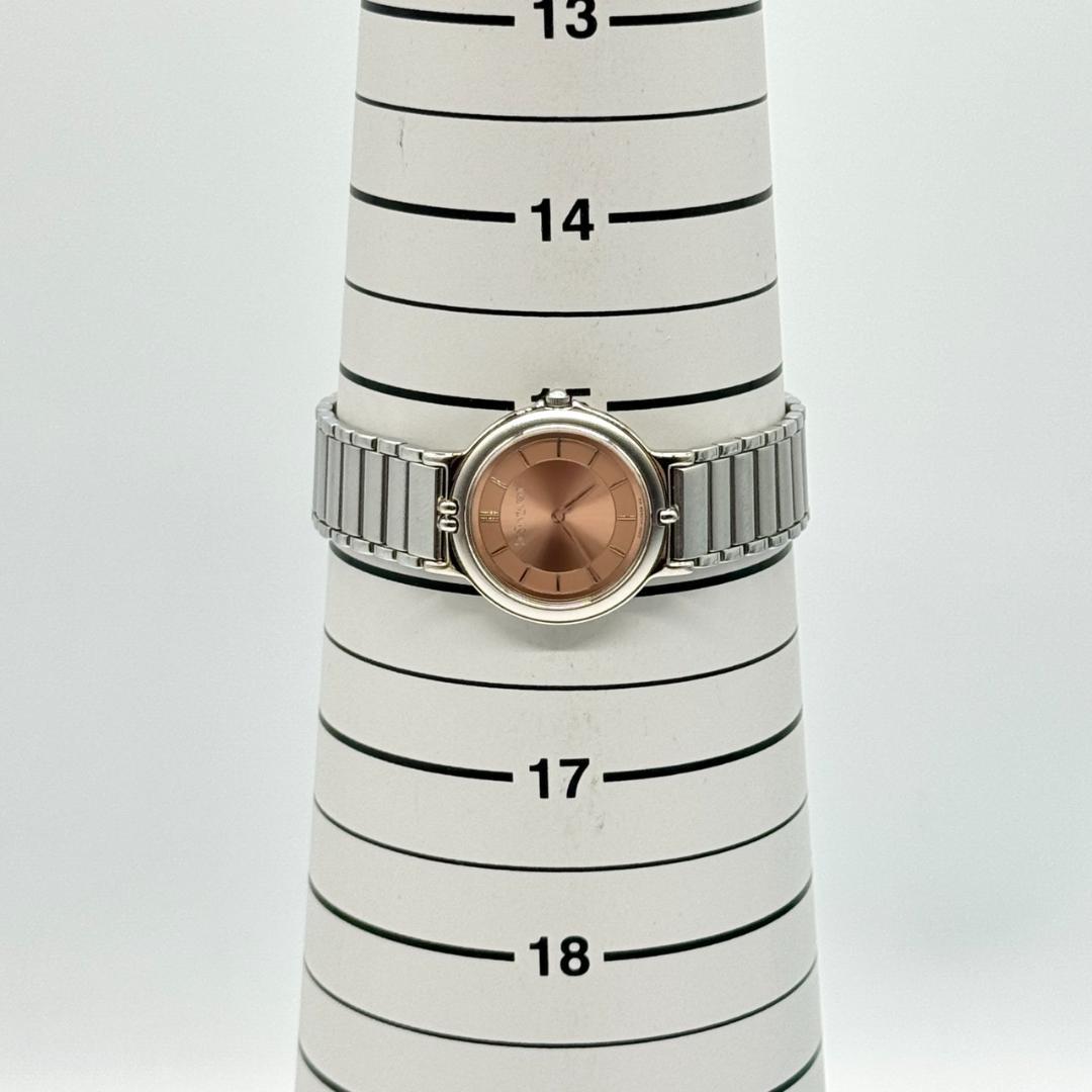 稼働品 YSL イヴサンローラン 腕時計 ベージュ文字盤 クォーツ ２針