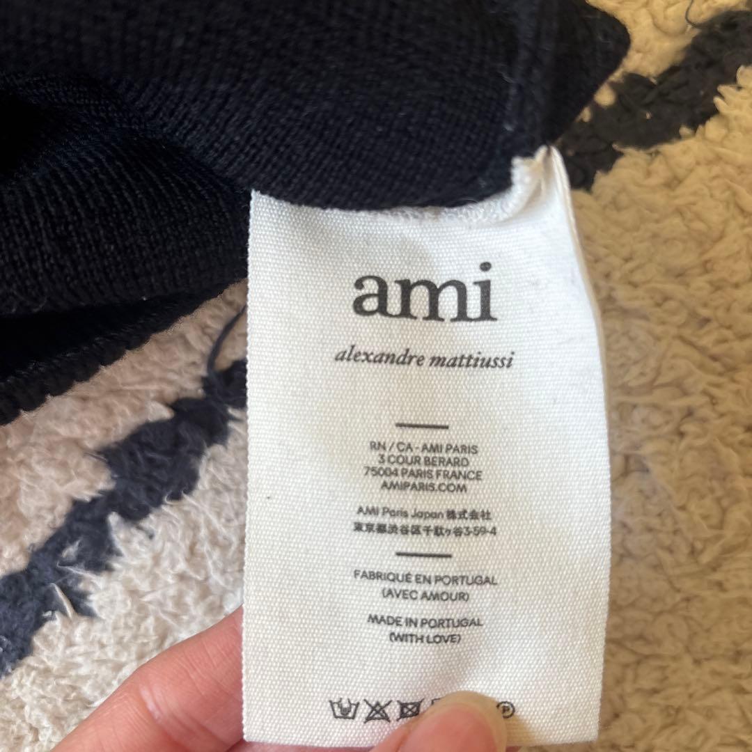 ami ニット　ネイビー