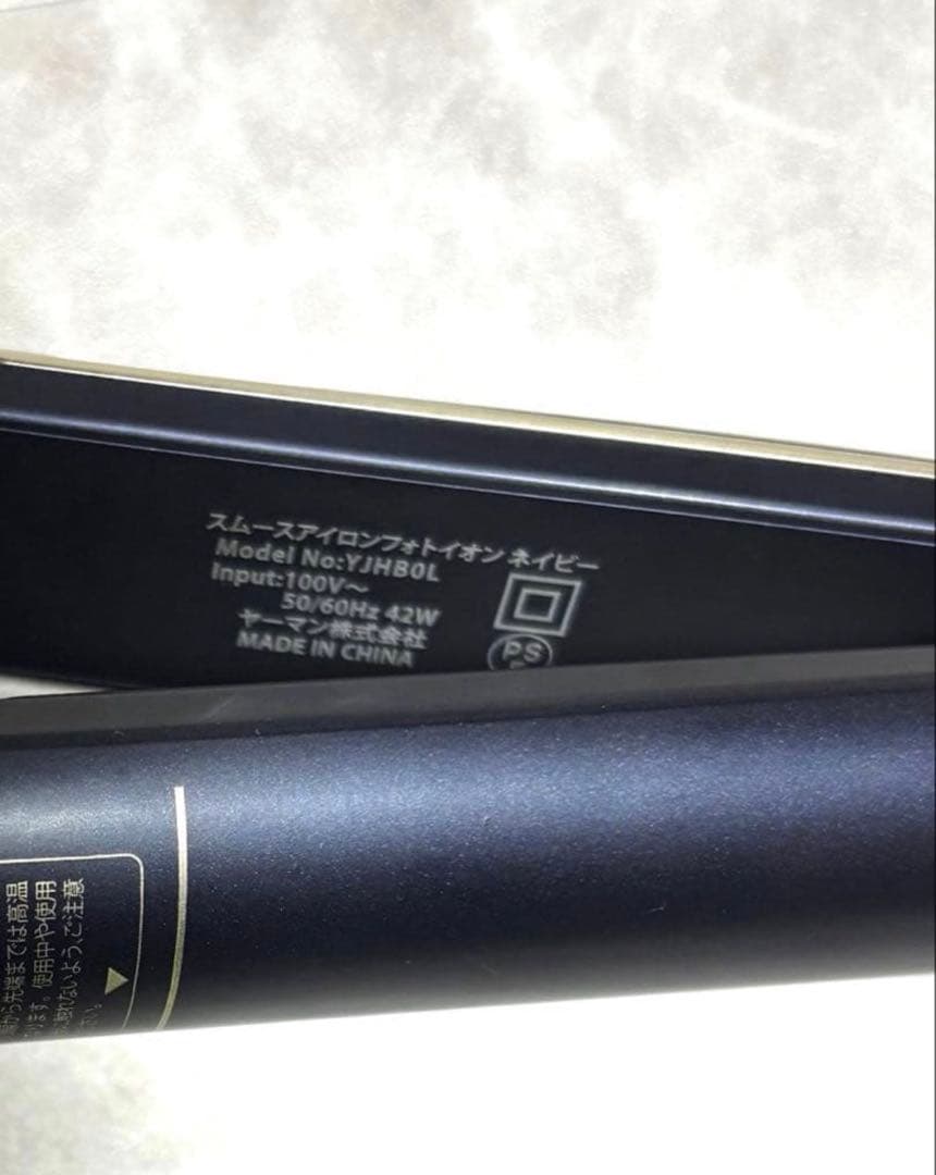 ヤーマン ヘアアイロン ネイビー スムースアイロンフォトイオン YJHB0L