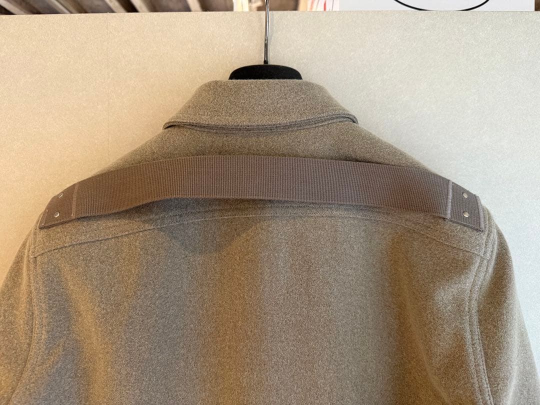 リックオウエンス RU20F3729-WM ウールシャツブルゾン IT46