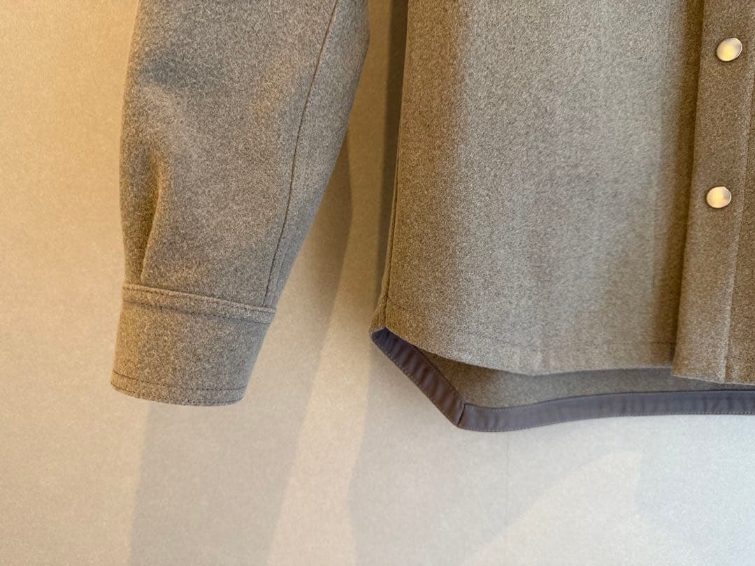 リックオウエンス RU20F3729-WM ウールシャツブルゾン IT46