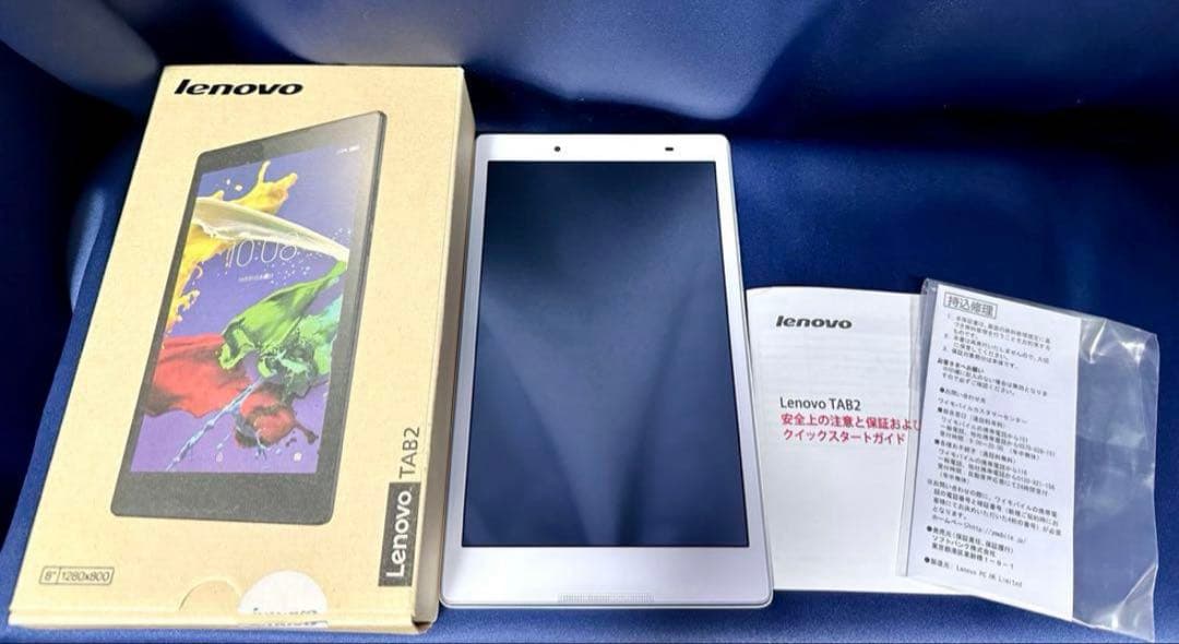 美品★Lenovo TAB2 タブレット本体 パールホワイト レノボ 8インチ