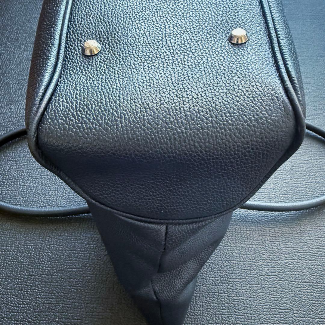 ネイビー★BARNEYS NEWYORK バーニーズニューヨーク トートバッグ