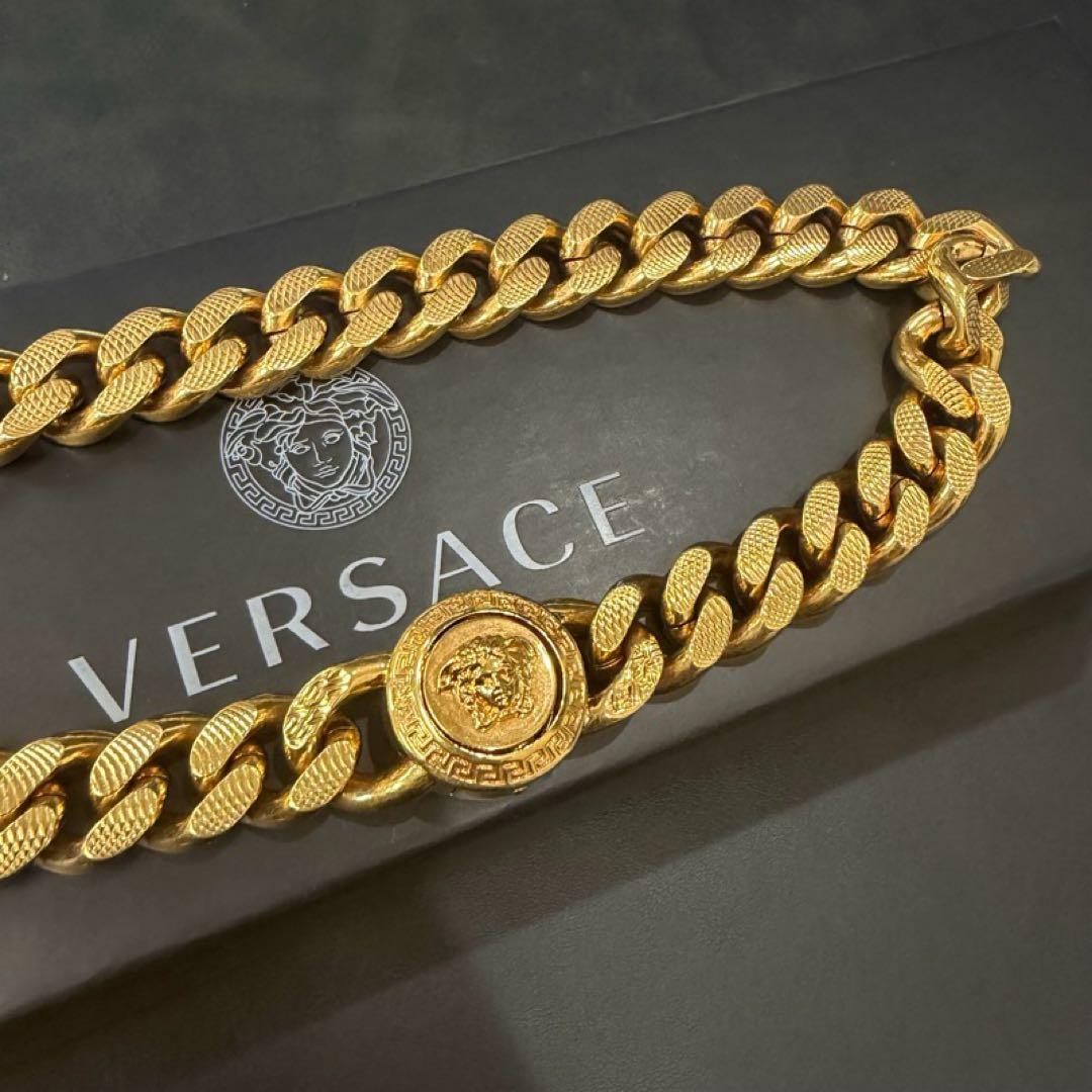 た*読様 ヴェルサーチ メデューサ 喜平 ネックレス GP 箱付き 中古 19