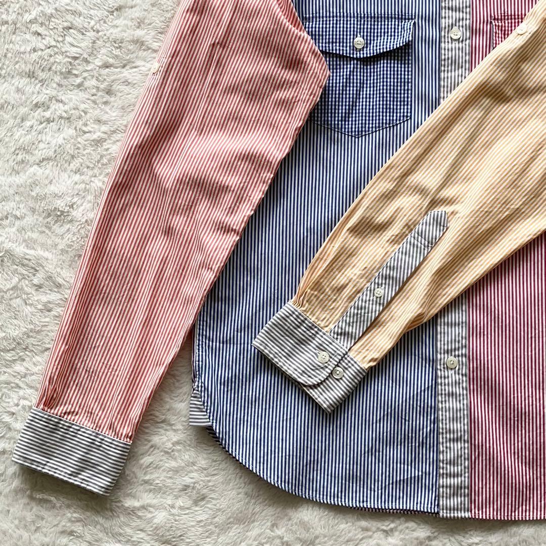 極美品 ブルックスブラザーズ クレイジーパターン ファンシャツ マルチカラー L