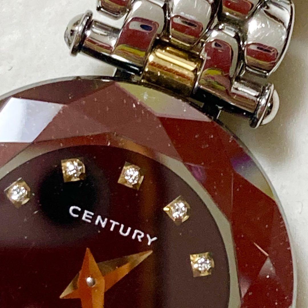 極美品 CENTURY センチュリー 時計 ウォッチ シルバー ダイヤ 高級