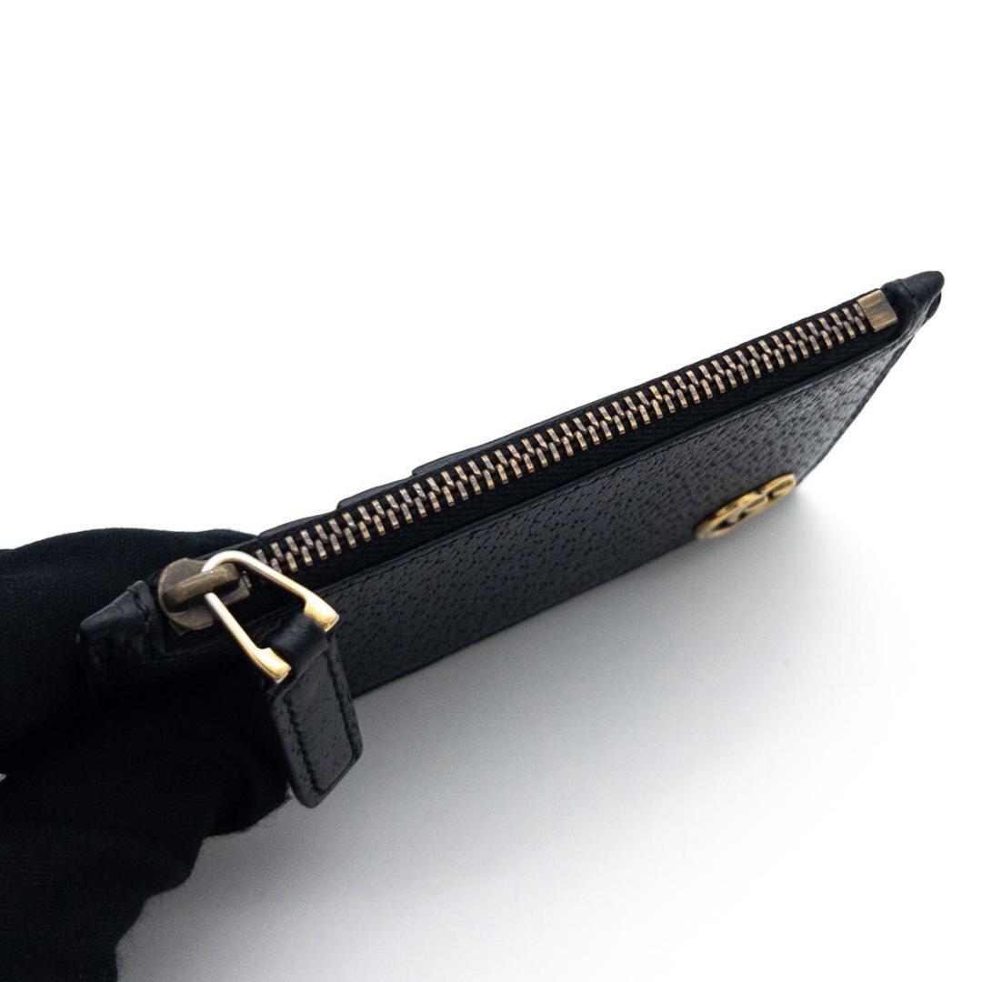 【超極美品】GUCCI GGマーモント　カードケース　黒