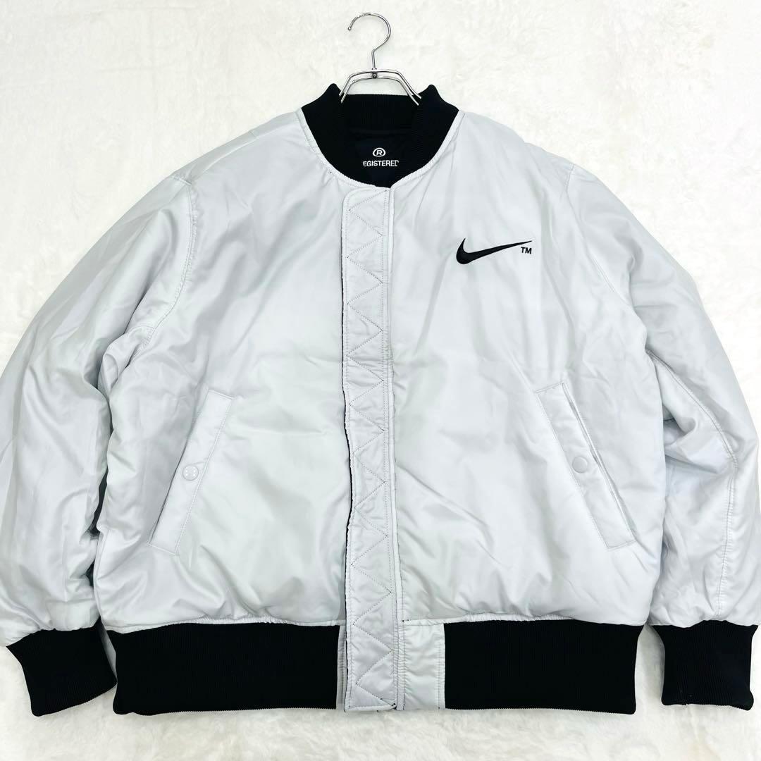 Nike リバーシブル　ボンバージャケット MA-1【XXL】ブラック
