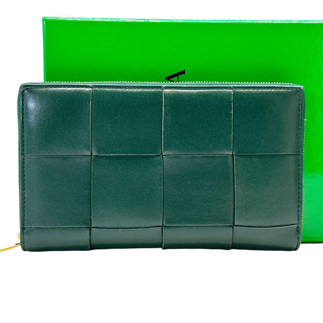 現行 極美品✨ボッテガヴェネタ カセット マキシイントレ ラウンドファスナー