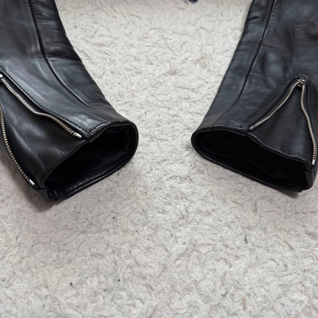 美品XLサイズ相当　ショット　613US ワンスター　ダブルライダースジャケット