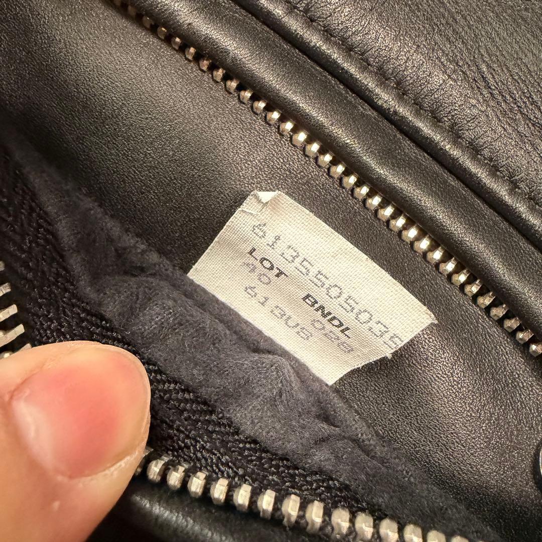 美品XLサイズ相当　ショット　613US ワンスター　ダブルライダースジャケット