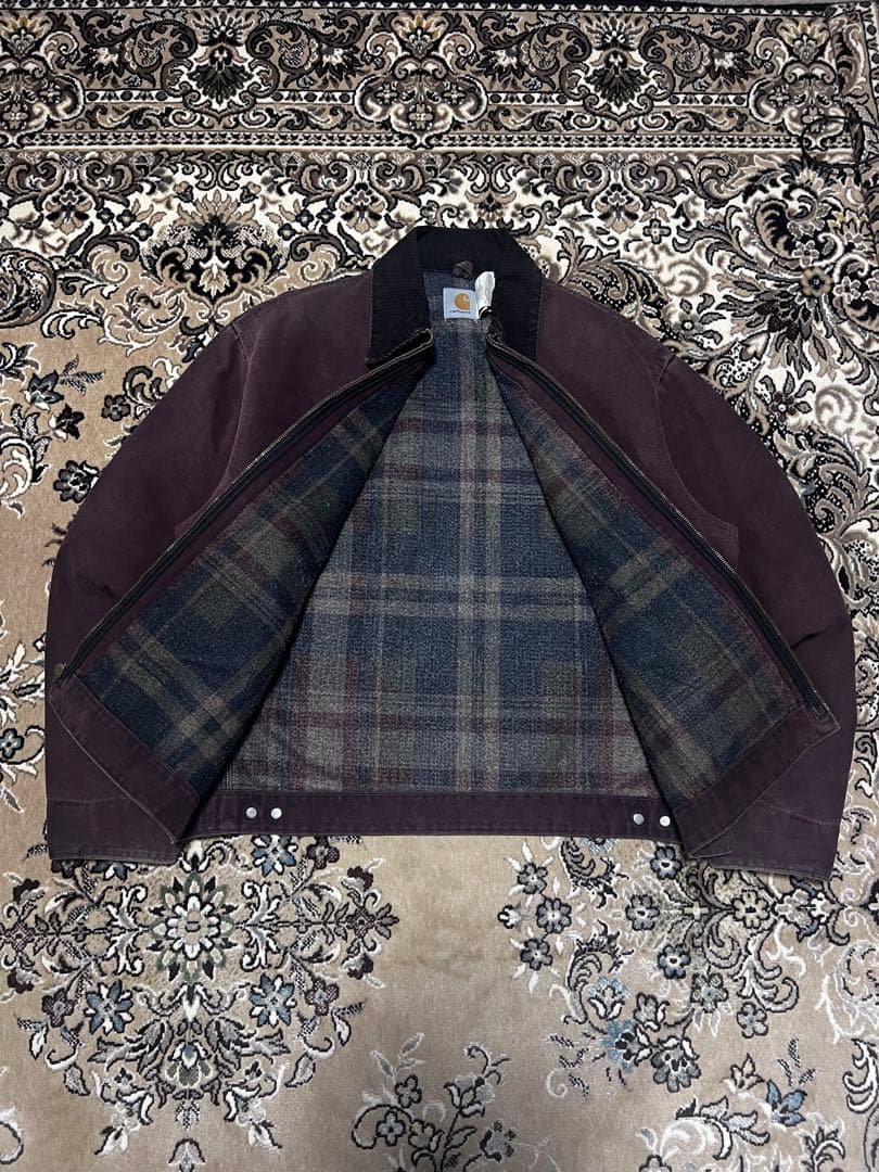 希少 90s カーハートデトロイトジャケット J43 BRG