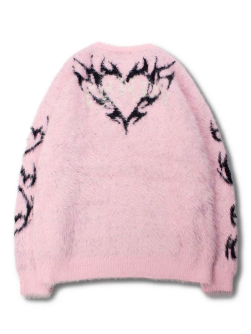 GALFY ガルフィー ふわふわダークキャンディーニット ピンク