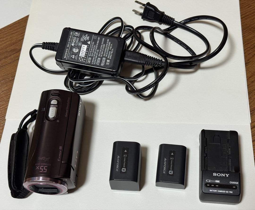 Sony HDR-CX270V ビデオカメラ 動作確認済み、純正大容量バッテリー
