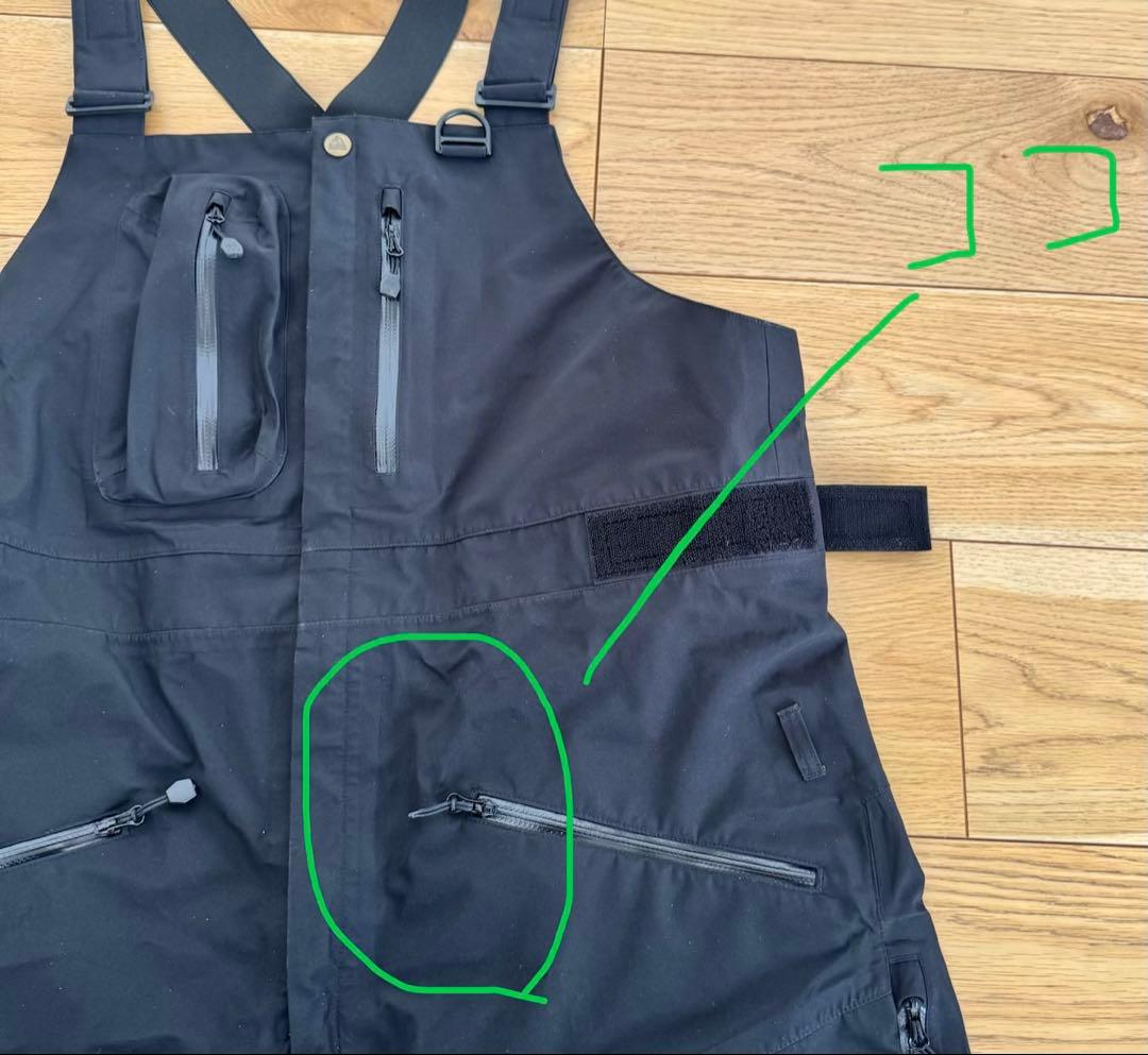 かん　マウンテンサーフ Mountain surf ビブパンツ Lサイズ