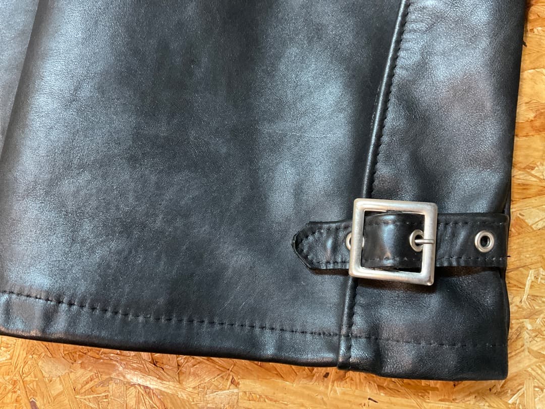 ショット USA製 641 レザー 立襟 シングルライダースジャケット 40