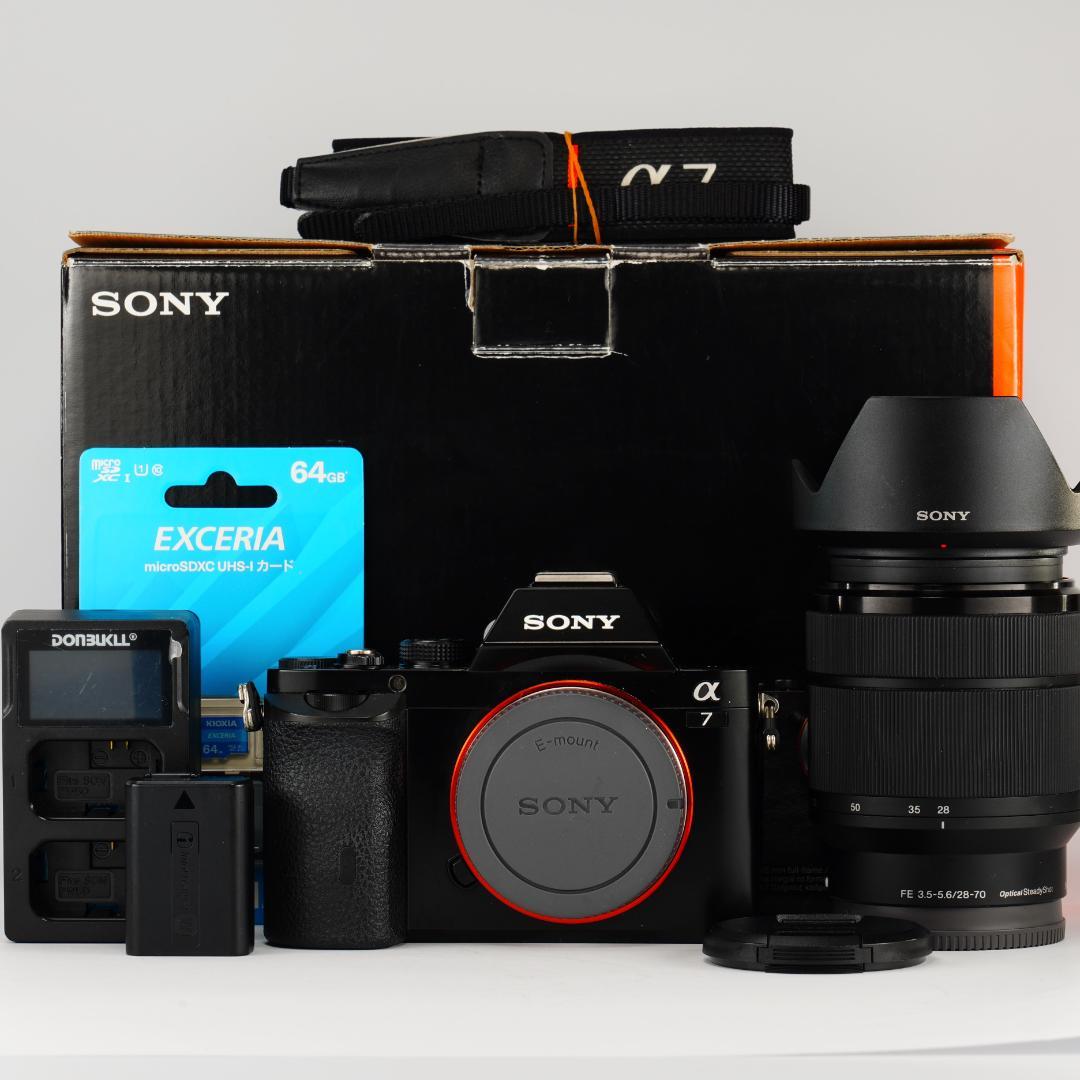 3628回/世界初フルサイズミラーレス/SONY α7/SEL2870フルセット