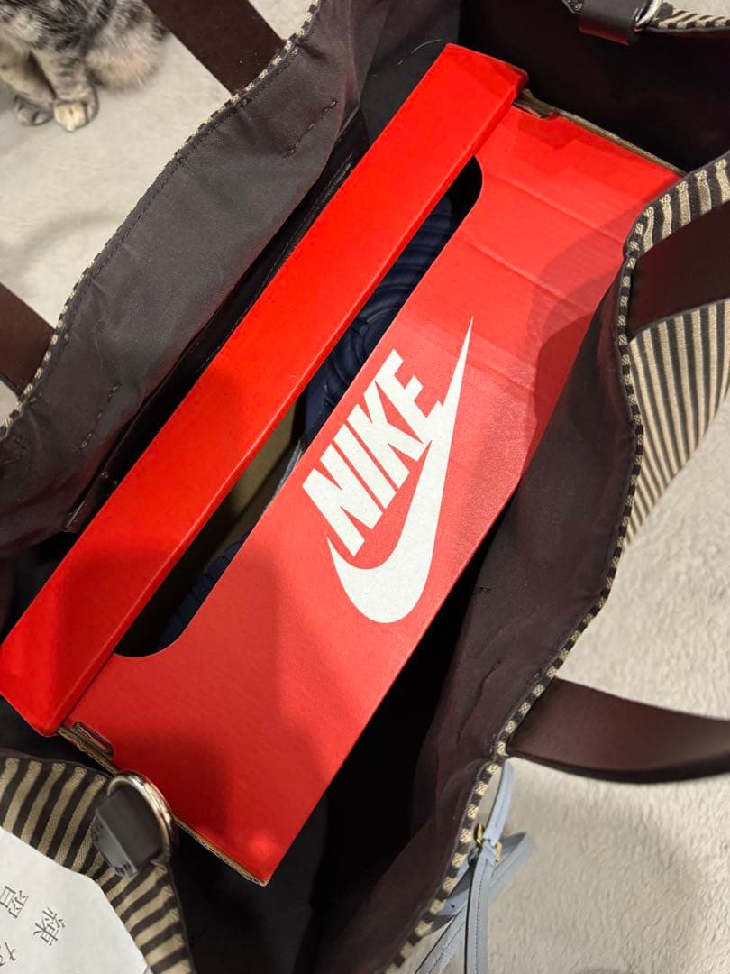 FENDI ストライプ ボストンバッグ