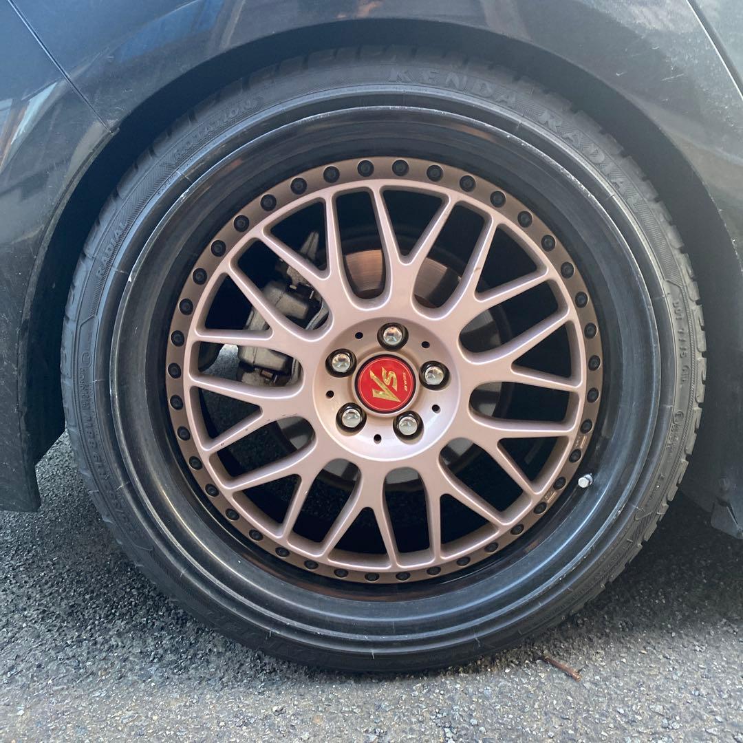 work VS XX 19インチ 8.5J プラス45 PCD100 5穴三本