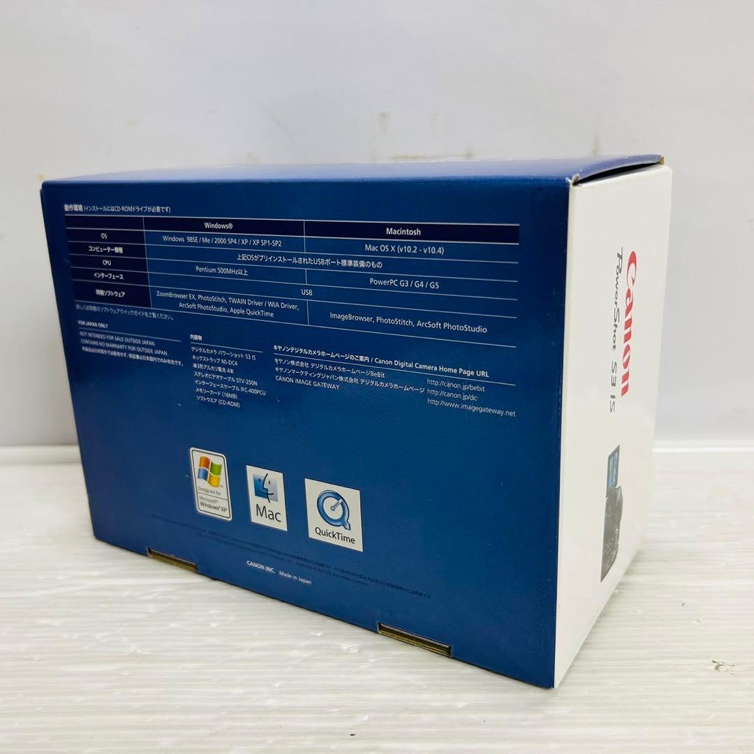 ★新品未使用★Canon PowerShot S3 IS デジタルカメラ 純正