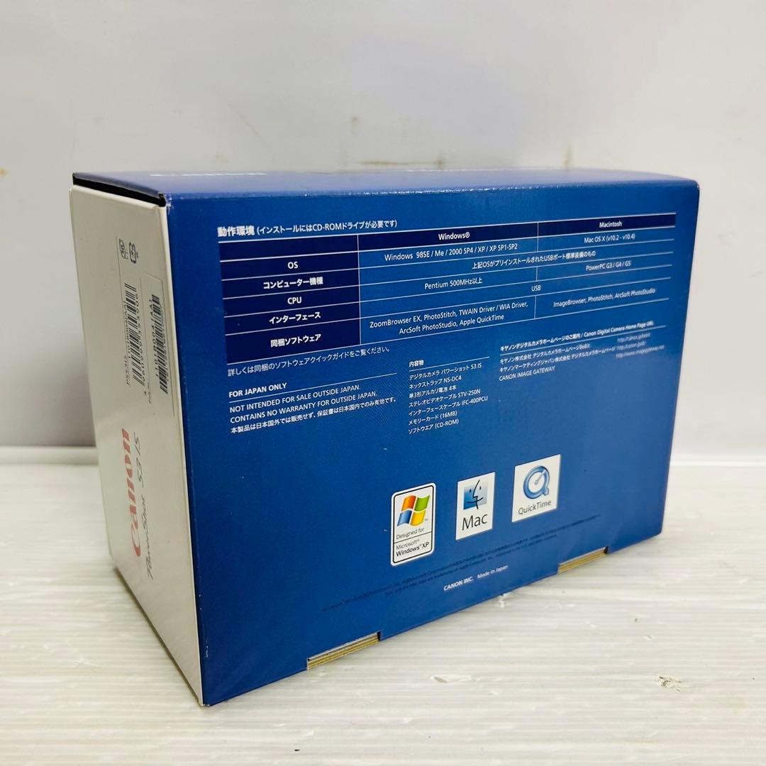 ★新品未使用★Canon PowerShot S3 IS デジタルカメラ 純正