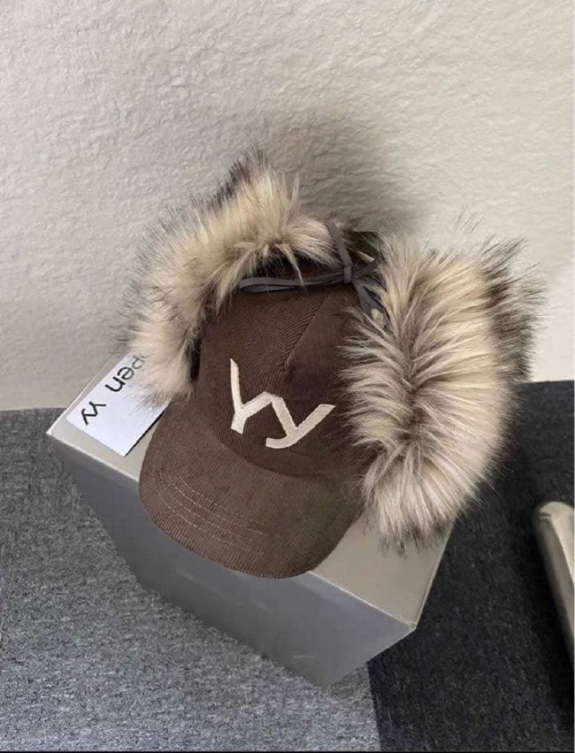 正規品open yy ファーキャップ