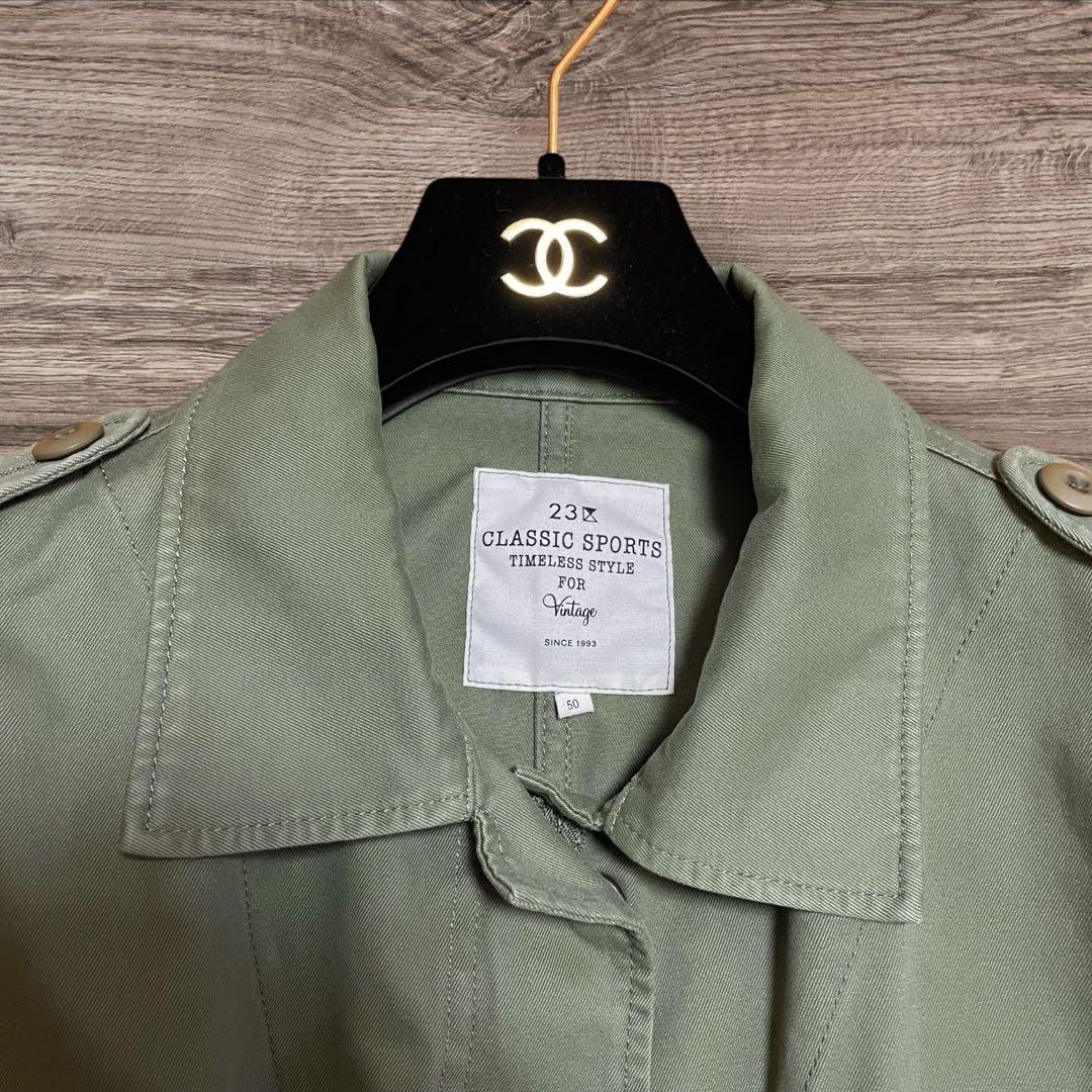 23区 ヴィンテージ ミリタリー ジャケット 大きいサイズ50 オーバーサイズ
