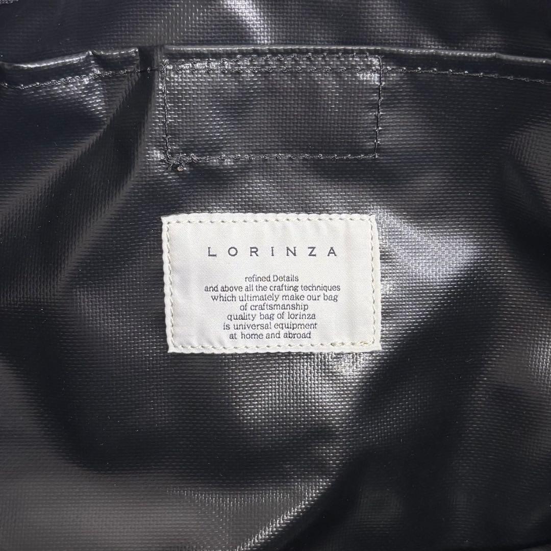 【美品】ロリンザ LORINZAメッセンジャーバッグ ショルダーバッグ 黒