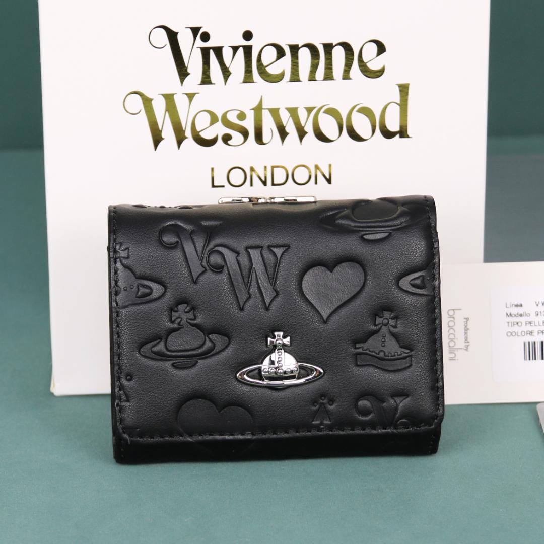 Vivienne Westwood ブラック名刺入れ　レディース　折りたたみ財布
