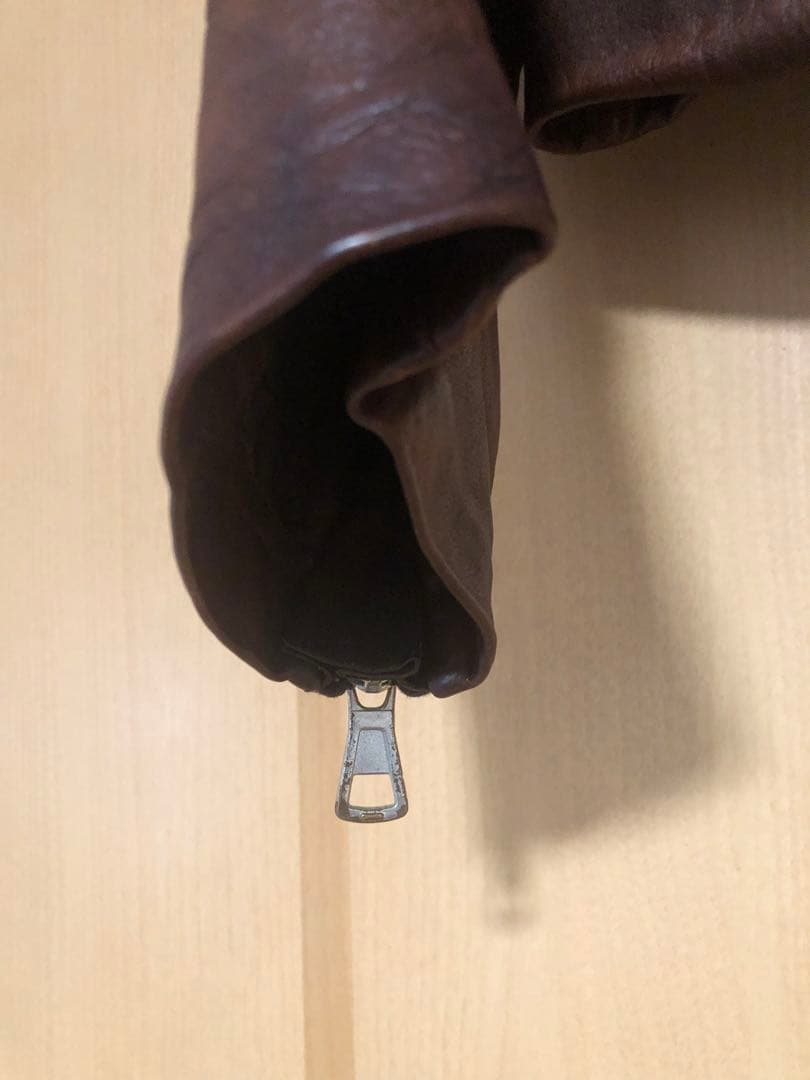 マルタン マルジェラ レザーシングルライダースジャケット 48