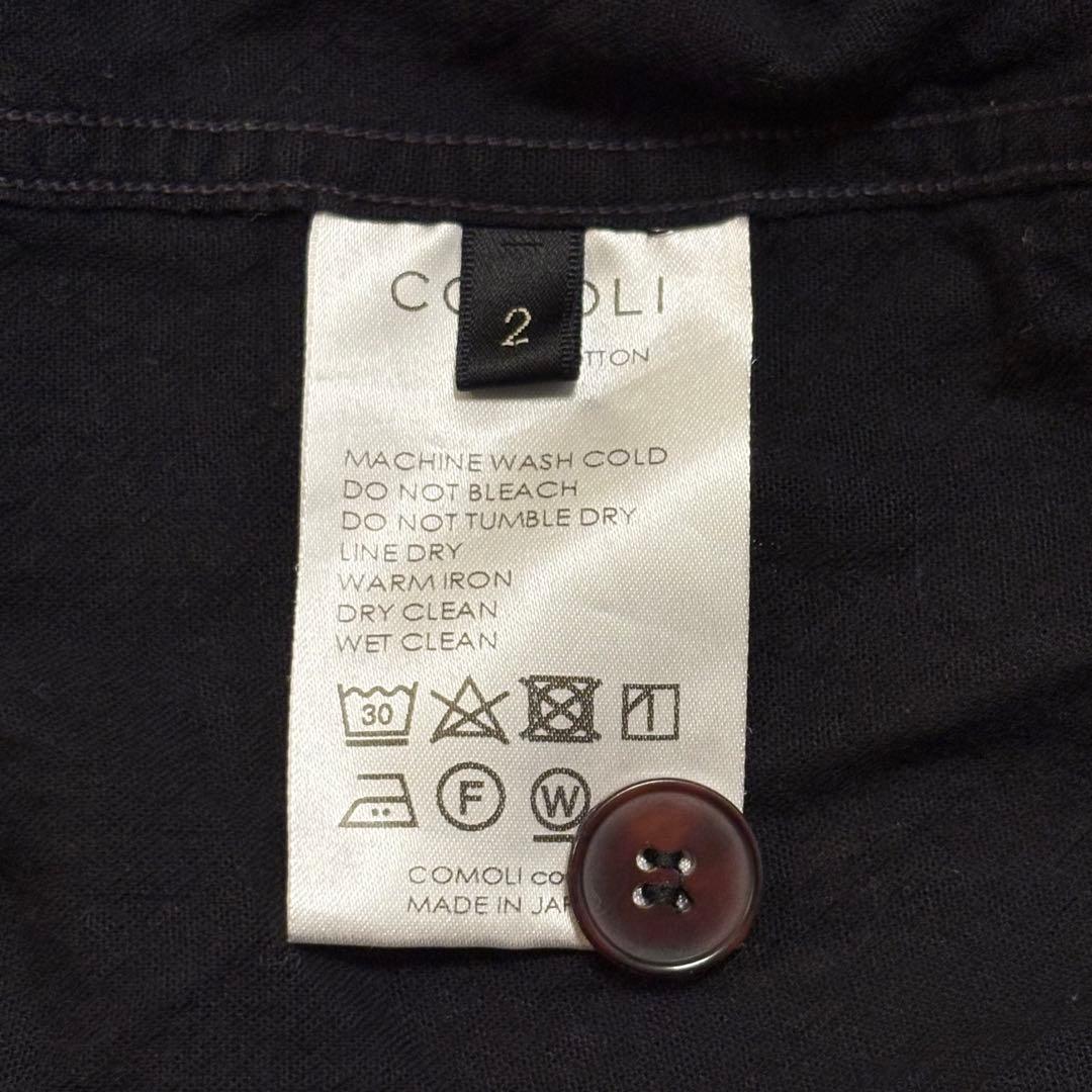 COMOLI ベタシャンユーティリティジャケット ブラック SIZE:2