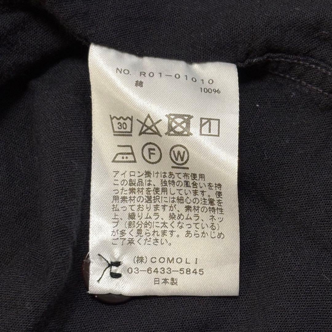 COMOLI ベタシャンユーティリティジャケット ブラック SIZE:2