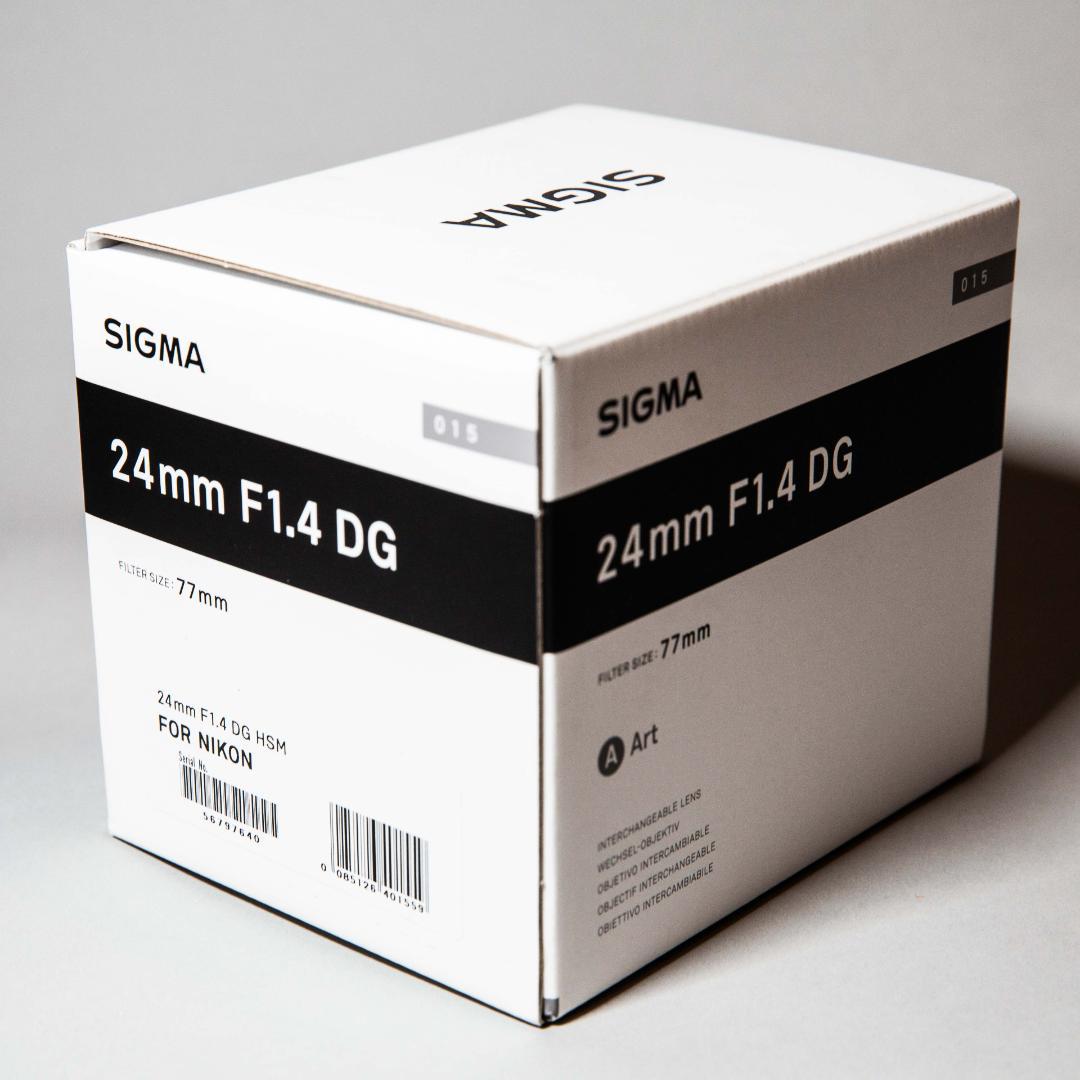 【新品】Sigma 24mm F1.4 DG HSM Art ニコンF 箱保証書