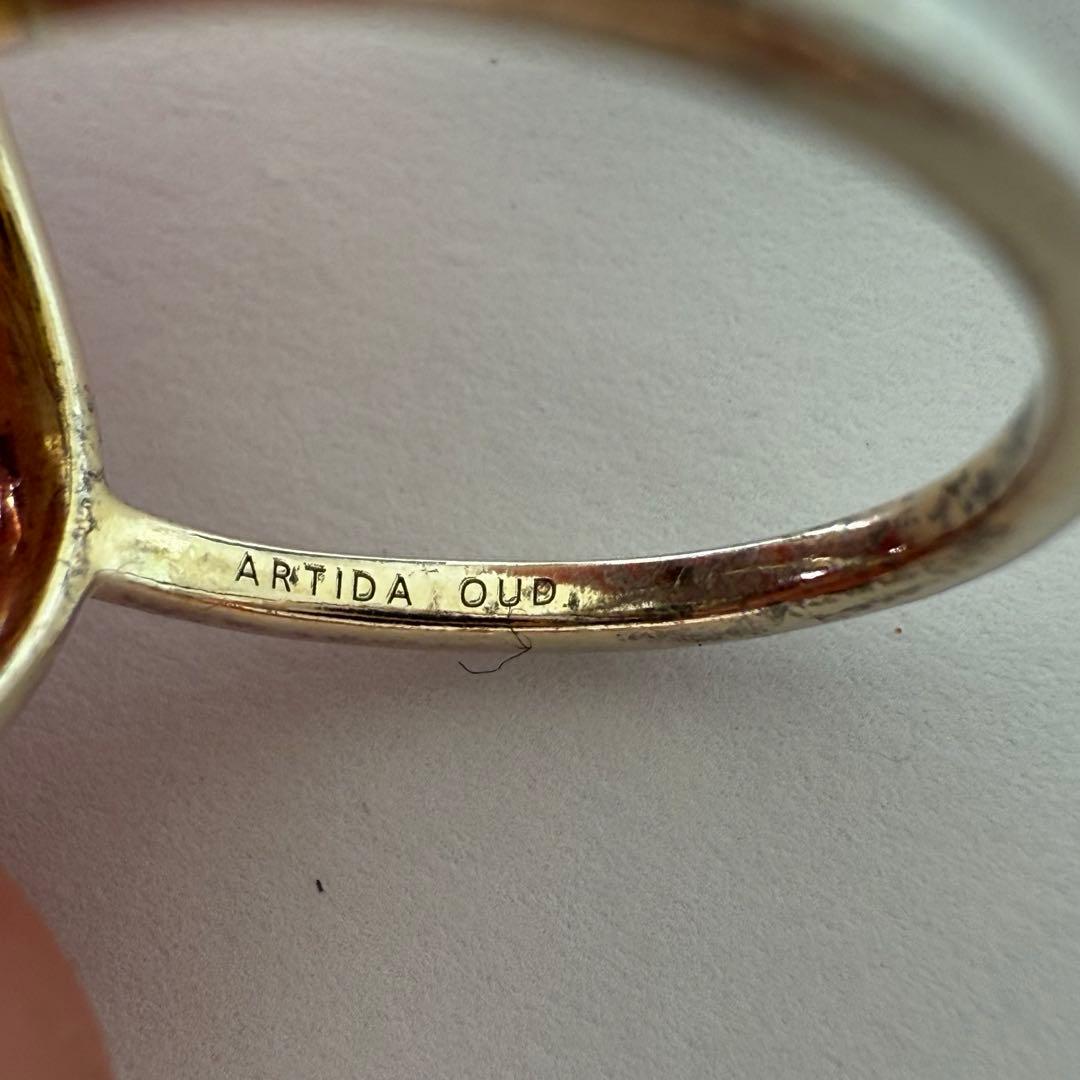 lotus エメラルドフラワーダイヤモンドリング　7号