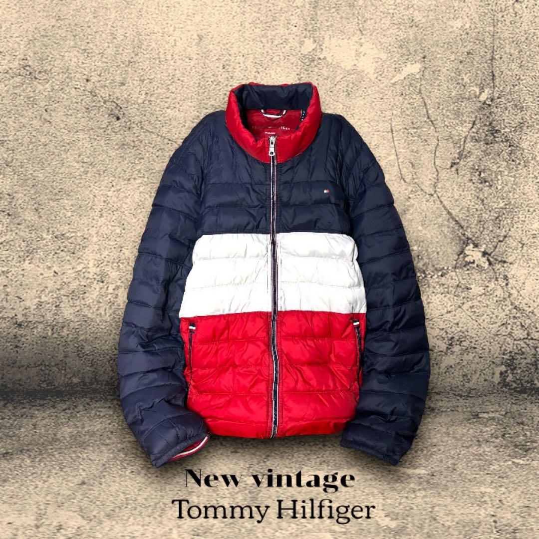 【極美品】トミーヒルフィガー パッカブル 中綿ジャケット トリコロール 軽量
