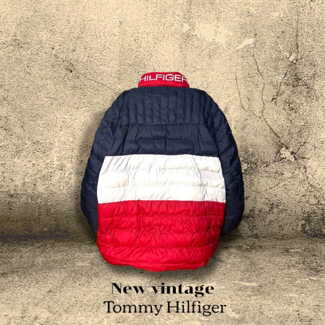 【極美品】トミーヒルフィガー パッカブル 中綿ジャケット トリコロール 軽量