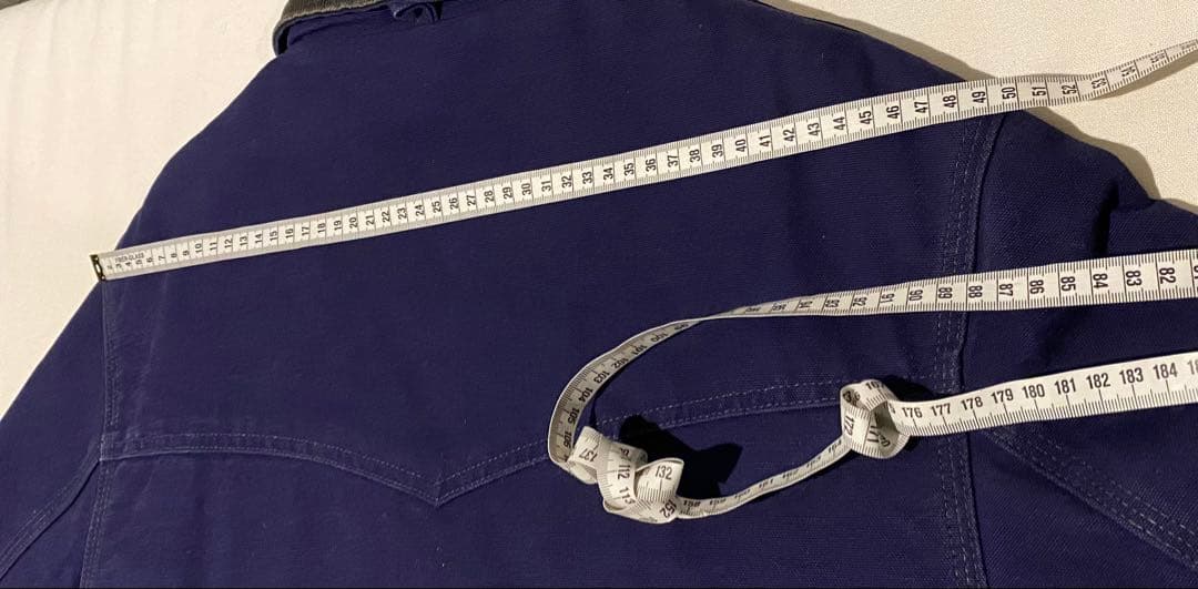 stussyネイビー　カーハート　USA製 サンタフェジャケット　ダック生地