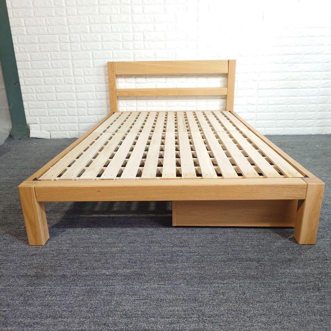 無印良品 ベッドフレーム セミダブルサイズ 引き出し付き すのこタイプ F005