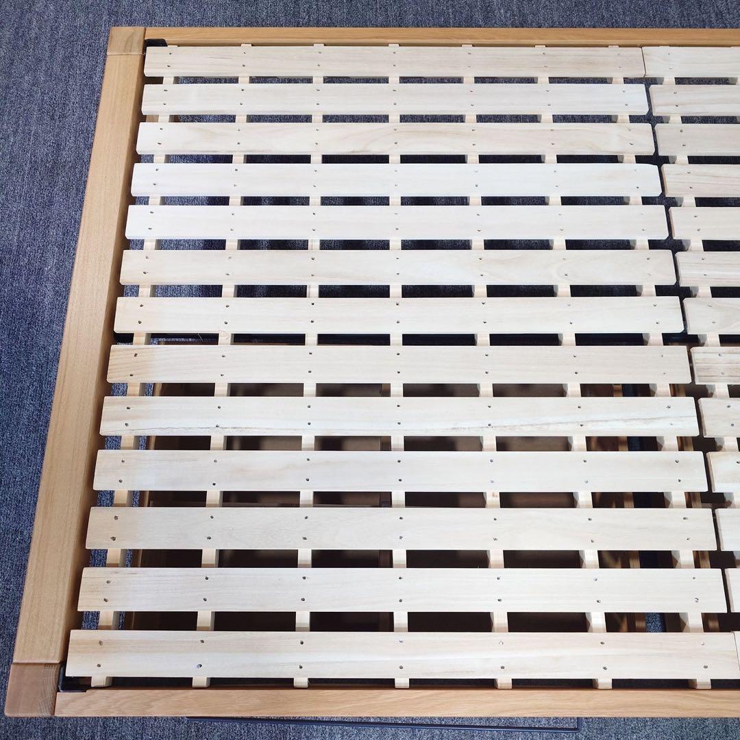 無印良品 ベッドフレーム セミダブルサイズ 引き出し付き すのこタイプ F005