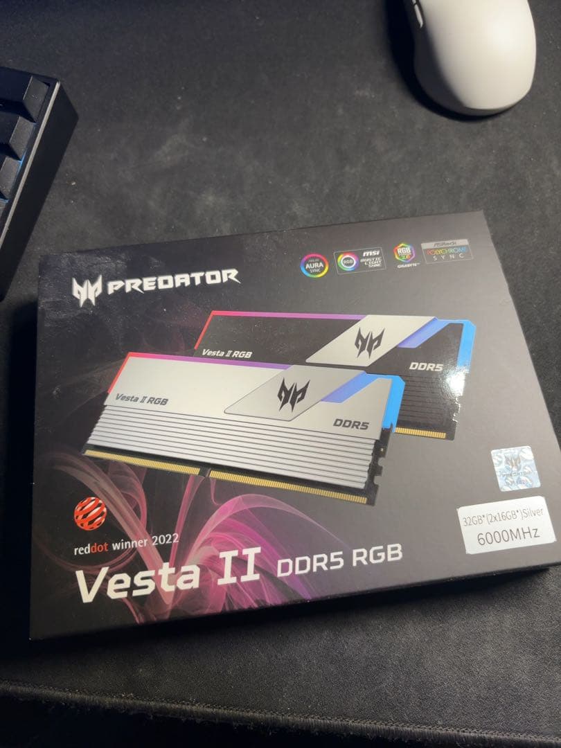 vesta Ⅱ ddr5 rgb 32gb(2✖︎16gb) silver